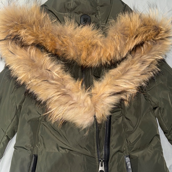 ADALI-F Down coat with natural fur Signature Mackage Collar - Picture 6 of 7